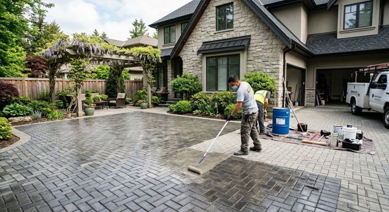 Courtyard Sealing in Kansas City, KS