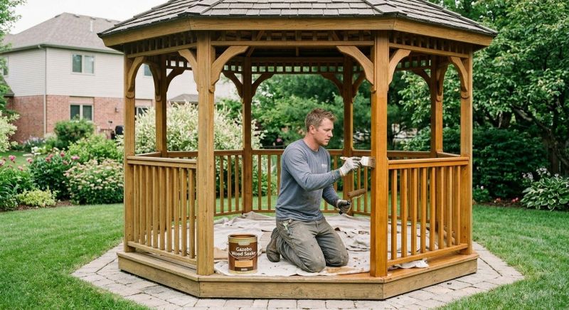 Gazebo Sealing in Renton, WA